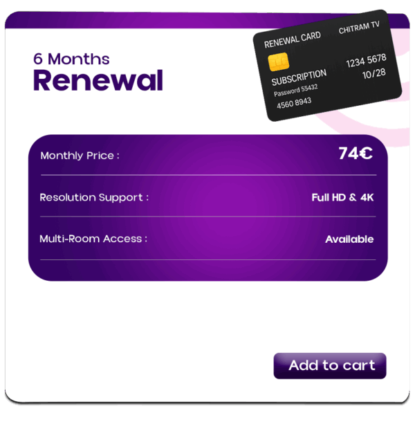 6 Months Renewal
